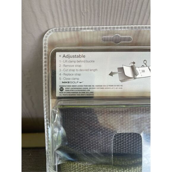 NIKE 3in1 Web Belts in Olive Green Khaki & Black One size fits all up to 42 - Picture 3 of 4
